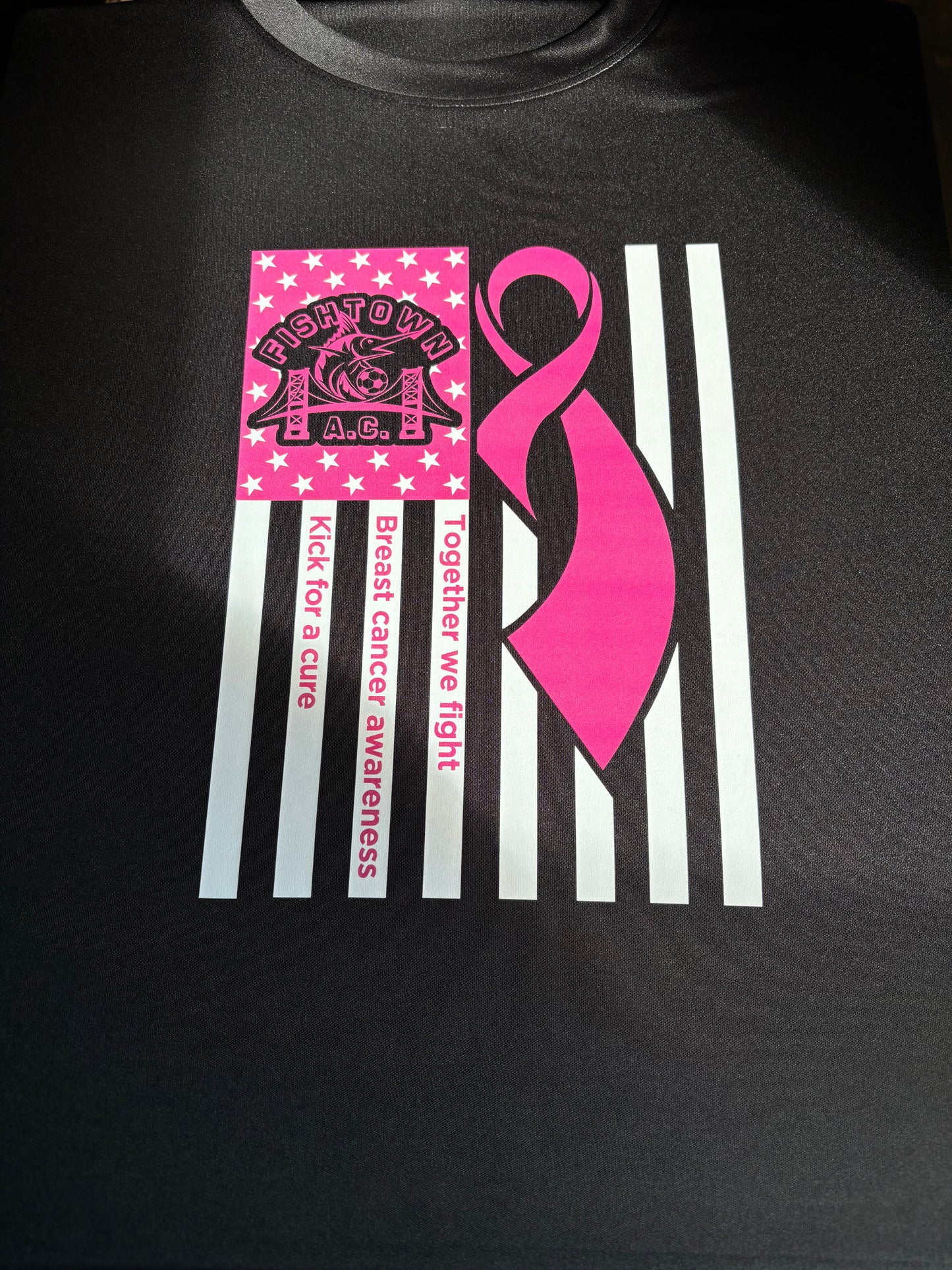 Fishtown ac breast cancer shirt