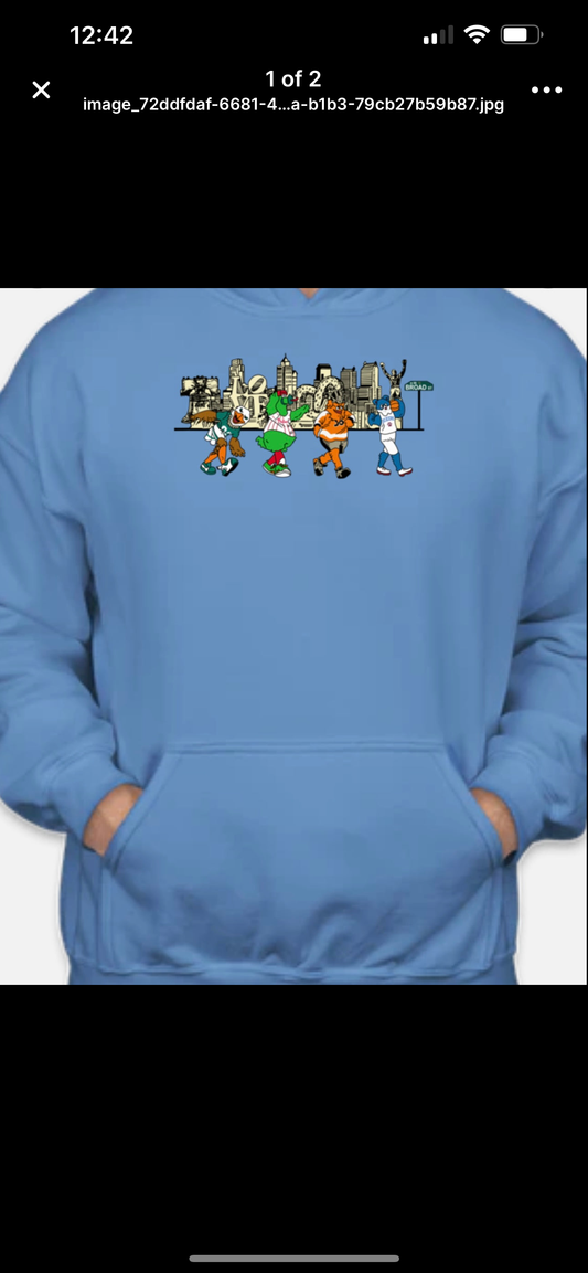 Philly mascots hoodie