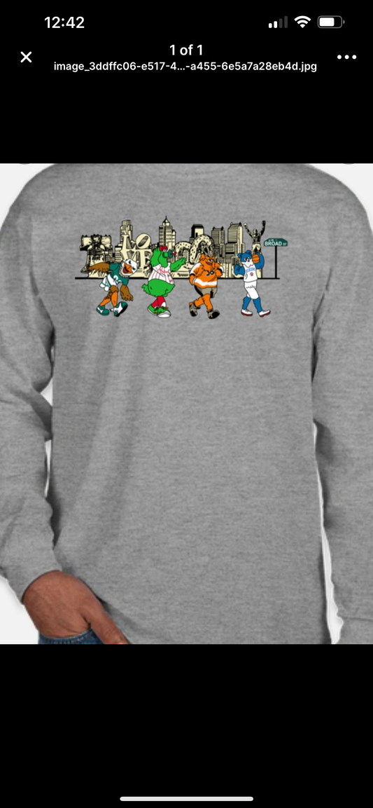 Philly mascots long sleeve