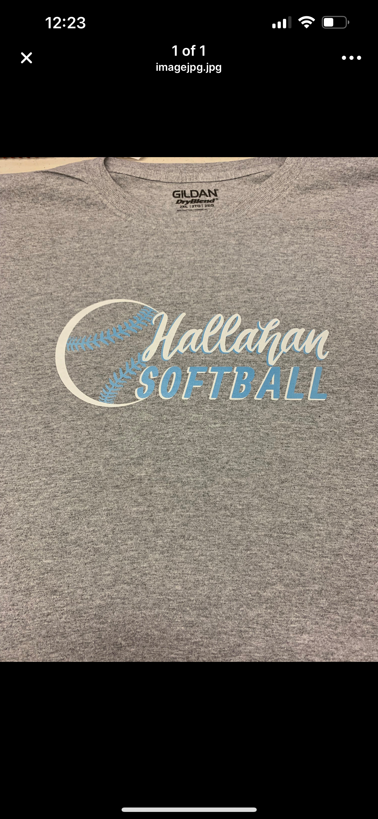 Hallahan softball tee