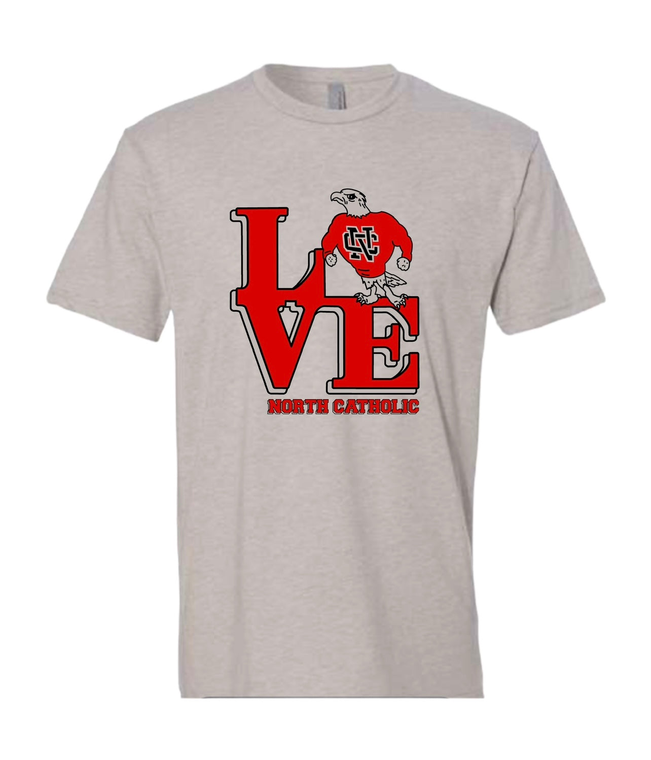 North Catholic love t-shirt