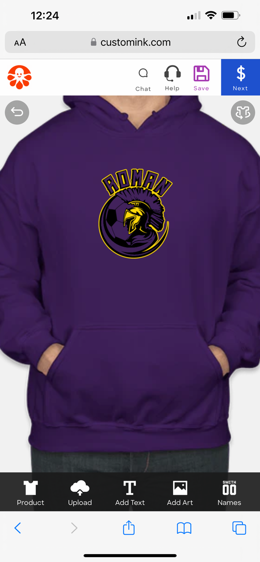 Roman Catholic Soccer hoodie