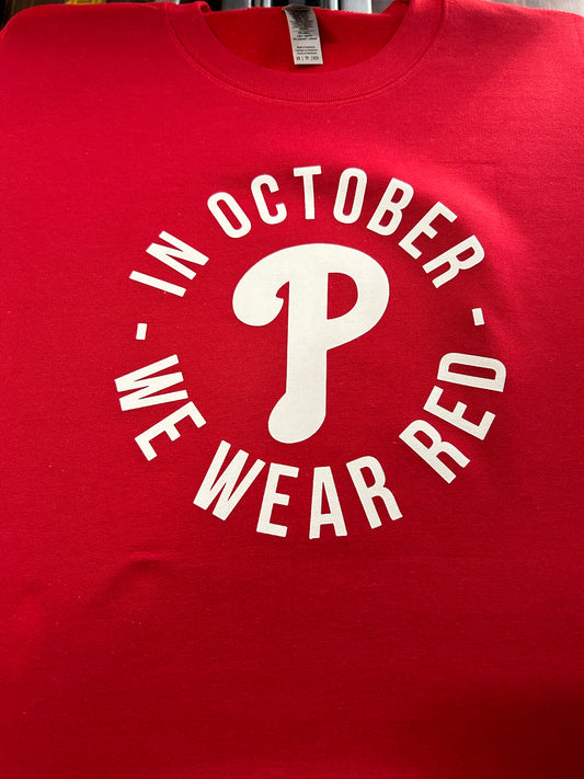 In October we wear red